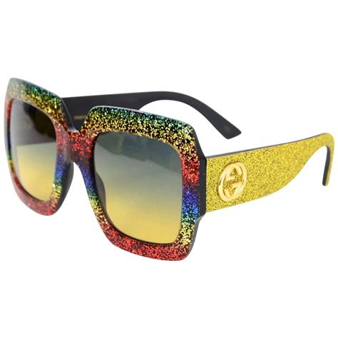 gucci rainbow glasses|unisex gucci sunglasses.